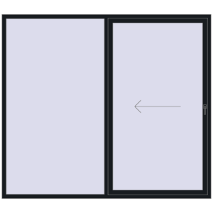Cumpără Uși glisante de terasă 2500x2200 mm PATIO DOOR REHAU EURO 60 BLACK_COOL_110L-2 two-sided