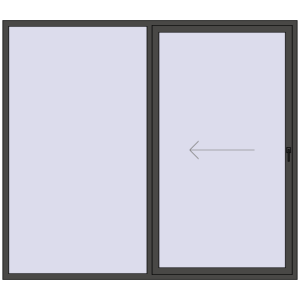 Cumpără Uși glisante de terasă 2500x2200 mm PATIO DOOR REHAU EURO 60 BASALT_GREY two-sided
