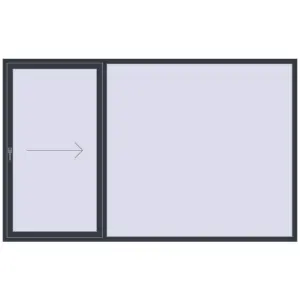 ușă de terasă 2900x1800 - REHAU EURO-DESIGN 60 . Vedere din interior Cumpără Uși glisante de terasă 2900x1800 mm PATIO DOOR REHAU EURO 60 ANTHRACITE_GREY_STRUKTURAL two-sided