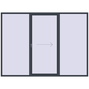 Cumpără Uși glisante de terasă 3000x2200 mm PATIO DOOR REHAU EURO 60 ANTHRACITE_GREY_STRUKTURAL two-sided
