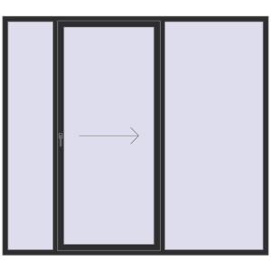 Cumpără Uși glisante de terasă 2450x2200 mm PATIO DOOR REHAU EURO 60 ANTHRACITE_GREY_GLATT two-sided