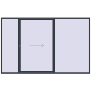 Cumpără Uși glisante de terasă 3500x2200 mm PATIO DOOR REHAU BRILLANT DESIGN ANTHRACITE_GREY_STRUKTURAL two-sided