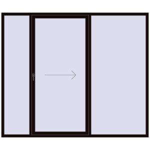 Cumpără Uși glisante de terasă 2600x2200 mm PATIO DOOR REHAU SYNEGO BLACK_BROWN two-sided