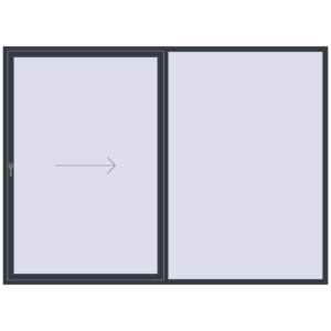 Cumpără Uși glisante de terasă 3000x2200 mm PATIO DOOR REHAU SYNEGO ANTHRACITE_GREY_STRUKTURAL two-sided