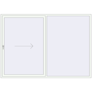ușă de terasă 2700x1900 - REHAU EURO-DESIGN 60 . Vedere din interior Cumpără Uși glisante de terasă 2700x1900 mm PATIO DOOR REHAU EURO 60 RAL 9016 Traffic white two-sided
