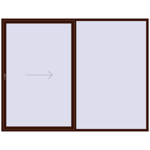 ușă de terasă 3000x2309 - REHAU SYNEGO MD . Vedere din interior Cumpără Uși glisante de terasă 3000x2309 mm PATIO DOOR REHAU SYNEGO BLACK_CHERRY two-sided
