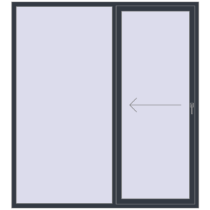Cumpără Uși glisante de terasă 2000x2200 mm PATIO DOOR REHAU SYNEGO ANTHRACITE_GREY_STRUKTURAL two-sided