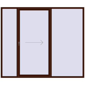 Cumpără Uși glisante de terasă 2600x2200 mm PATIO DOOR REHAU SYNEGO BLACK_CHERRY two-sided