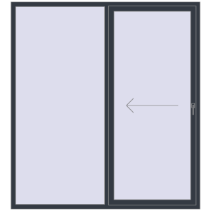 ușă de terasă 2000x2200 - REHAU SYNEGO MD . Vedere din interior Cumpără Uși glisante de terasă 2000x2200 mm PATIO DOOR REHAU SYNEGO ANTHRACITE_GREY_STRUKTURAL two-sided
