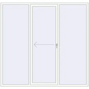 ușă de terasă 2400x2300 - REHAU EURO-DESIGN 60 . Vedere din interior Cumpără Uși glisante de terasă 2400x2300 mm PATIO DOOR REHAU EURO 60 RAL 9016 Traffic white two-sided