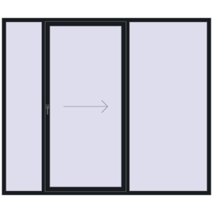 Cumpără Uși glisante de terasă 2600x2200 mm PATIO DOOR REHAU BRILLANT DESIGN BLACK_COOL_110L-2 two-sided