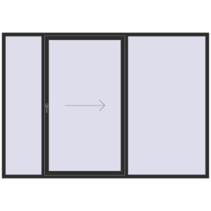 Cumpără Uși glisante de terasă 2850x2000 mm PATIO DOOR REHAU SYNEGO BLACK_STRUCTURAL two-sided