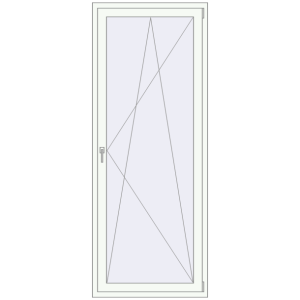 Cumpără Uși de balcon 900x2250 mm BALCONY DOOR REHAU SYNEGO RAL 9016 Traffic white two-sided