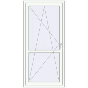 Cumpără Uși de balcon 890x1880 mm BALCONY DOOR REHAU EURO 70 RAL 9016 Traffic white two-sided