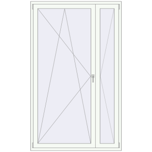 usa de balcon 1400x2300 - REHAU SYNEGO MD . Vedere din interior Cumpără Uși de balcon 1400x2300 mm BALCONY DOOR REHAU SYNEGO RAL 9016 Traffic white two-sided