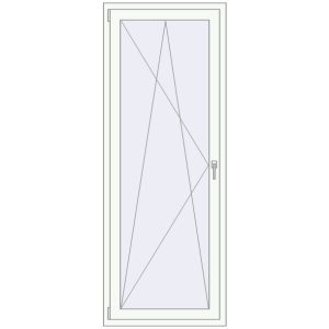 Cumpără Uși de balcon 800x2100 mm BALCONY DOOR REHAU SYNEGO RAL 9016 Traffic white two-sided