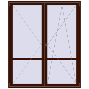 Cumpără Uși de balcon 1800x2170 mm BALCONY DOOR REHAU SYNEGO BLACK_CHERRY two-sided