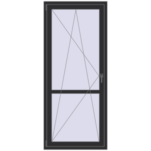 Cumpără Uși de balcon 880x2050 mm BALCONY DOOR REHAU SYNEGO ANTHRACITE_GREY_GLATT two-sided