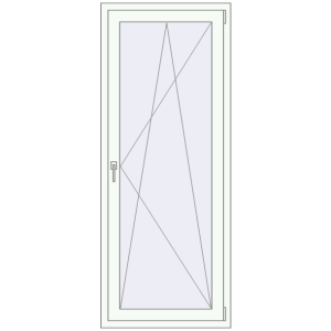 usa de balcon 750x1900 - REHAU SYNEGO MD . Vedere din interior Cumpără Uși de balcon 750x1900 mm BALCONY DOOR REHAU SYNEGO RAL 9016 Traffic white two-sided