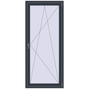 Cumpără Uși de balcon 900x2100 mm BALCONY DOOR REHAU SYNEGO ANTHRACITE_GREY_STRUKTURAL two-sided