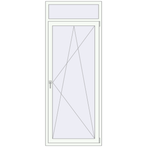 Cumpără Uși de balcon 890x2280 mm BALCONY DOOR REHAU EURO 70 RAL 9016 Traffic white two-sided