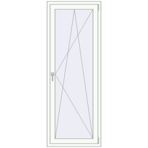 usa de balcon 800x2000 - REHAU EURO-DESIGN 70 . Vedere din interior Cumpără Uși de balcon 800x2000 mm BALCONY DOOR REHAU EURO 70 RAL 9016 Traffic white two-sided