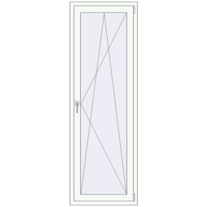 usa de balcon 660x2070 - REHAU EURO-DESIGN 70 . Vedere din interior Cumpără Uși de balcon 660x2070 mm BALCONY DOOR REHAU EURO 70 RAL 9016 Traffic white two-sided