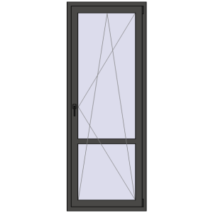 Cumpără Uși de balcon 800x2100 mm BALCONY DOOR REHAU EURO 60 BASALT_GREY two-sided