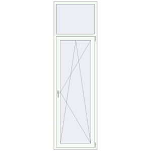 Cumpără Uși de balcon 760x2600 mm BALCONY DOOR REHAU EURO 60 RAL 9016 Traffic white two-sided