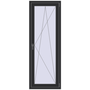 Cumpără Uși de balcon 690x1940 mm BALCONY DOOR REHAU EURO 70 ANTHRACITE_GREY_GLATT two-sided
