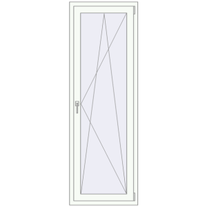 Cumpără Uși de balcon 660x1980 mm BALCONY DOOR REHAU EURO 60 RAL 9016 Traffic white two-sided