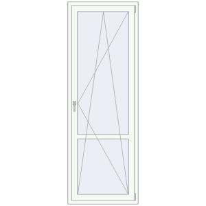 usa de balcon 800x2300 - REHAU EURO-DESIGN 60 . Vedere din interior Cumpără Uși de balcon 800x2300 mm BALCONY DOOR REHAU EURO 60 RAL 9016 Traffic white two-sided