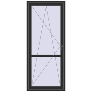 Cumpără Uși de balcon 880x2050 mm BALCONY DOOR REHAU SYNEGO BLACK_STRUCTURAL two-sided