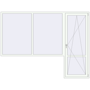 Cumpără Uși de balcon 2800x2100 mm BALCONY DOOR REHAU SYNEGO RAL 9016 Traffic white two-sided