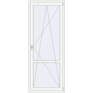 Cumpără Uși de balcon 890x2280 mm BALCONY DOOR REHAU EURO 60 RAL 9016 Traffic white two-sided