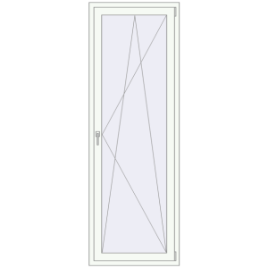 Cumpără Uși de balcon 800x2250 mm BALCONY DOOR REHAU SYNEGO RAL 9016 Traffic white two-sided