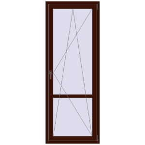 Cumpără Uși de balcon 800x2100 mm BALCONY DOOR REHAU EURO 70 BLACK_CHERRY two-sided