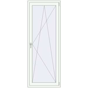 Cumpără Uși de balcon 800x2100 mm BALCONY DOOR REHAU EURO 70 RAL 9016 Traffic white two-sided