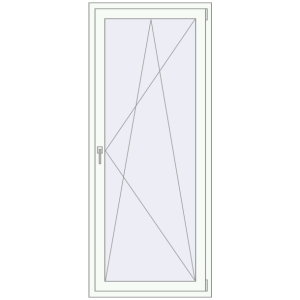 Cumpără Uși de balcon 900x1950 mm BALCONY DOOR REHAU EURO 70 RAL 9016 Traffic white two-sided