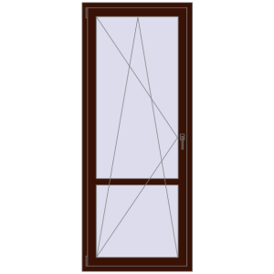 Cumpără Uși de balcon 860x2100 mm BALCONY DOOR REHAU EURO 70 BLACK_CHERRY two-sided