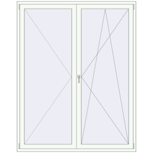 usa de balcon 1800x2250 - REHAU SYNEGO MD . Vedere din interior Cumpără Uși de balcon 1800x2250 mm BALCONY DOOR REHAU SYNEGO RAL 9016 Traffic white two-sided