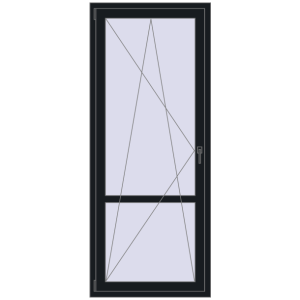 Cumpără Uși de balcon 860x2100 mm BALCONY DOOR REHAU EURO 70 BLACK_COOL_110L-2 two-sided