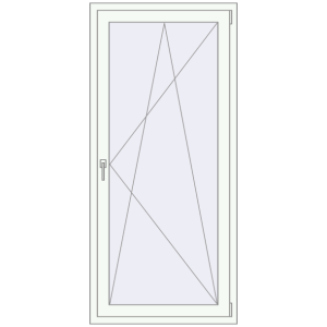 Cumpără Uși de balcon 860x1860 mm BALCONY DOOR REHAU EURO 60 RAL 9016 Traffic white two-sided