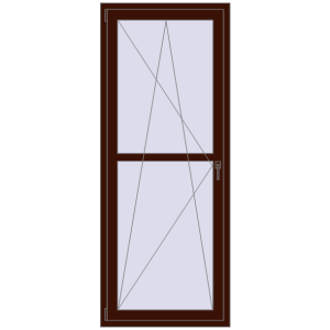 Cumpără Uși de balcon 840x2100 mm BALCONY DOOR REHAU EURO 60 BLACK_CHERRY two-sided