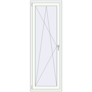 Cumpără Uși de balcon 710x2000 mm BALCONY DOOR REHAU EURO 70 RAL 9016 Traffic white two-sided