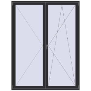 usa de balcon 1800x2400 - REHAU SYNEGO MD . Vedere din interior Cumpără Uși de balcon 1800x2400 mm BALCONY DOOR REHAU SYNEGO ANTHRACITE_GREY_GLATT two-sided