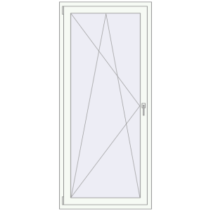 Cumpără Uși de balcon 900x2000 mm BALCONY DOOR REHAU SYNEGO RAL 9016 Traffic white two-sided