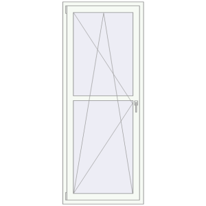 Cumpără Uși de balcon 840x2100 mm BALCONY DOOR REHAU EURO 60 RAL 9016 Traffic white two-sided