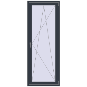 Cumpără Uși de balcon 800x2100 mm BALCONY DOOR REHAU EURO 70 ANTHRACITE_GREY_STRUKTURAL two-sided