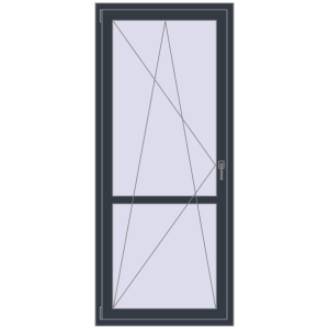 Cumpără Uși de balcon 880x2050 mm BALCONY DOOR REHAU SYNEGO ANTHRACITE_GREY_STRUKTURAL two-sided